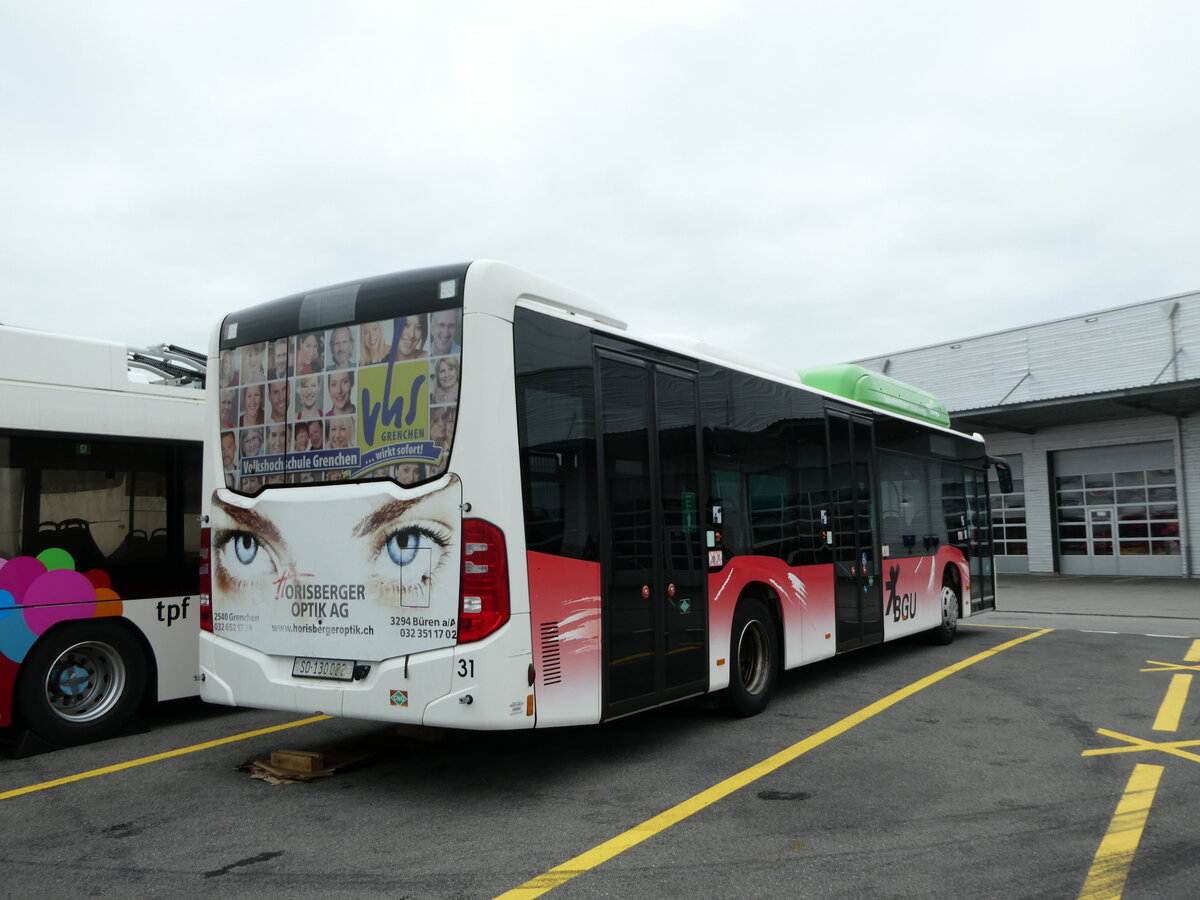 (238'878) - BGU Grenchen - Nr. 31/SO 130'022 - Mercedes am 7. August 2022 in Kerzers, Interbus