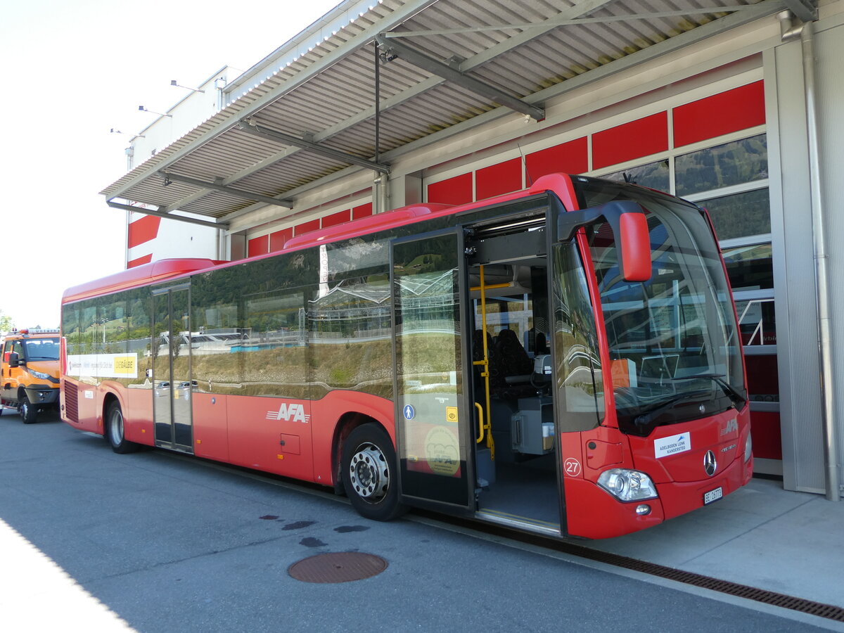 (239'088) - AFA Adelboden - Nr. 27/BE 26'773 - Mercedes am 16. August 2022 in Frutigen, Garage