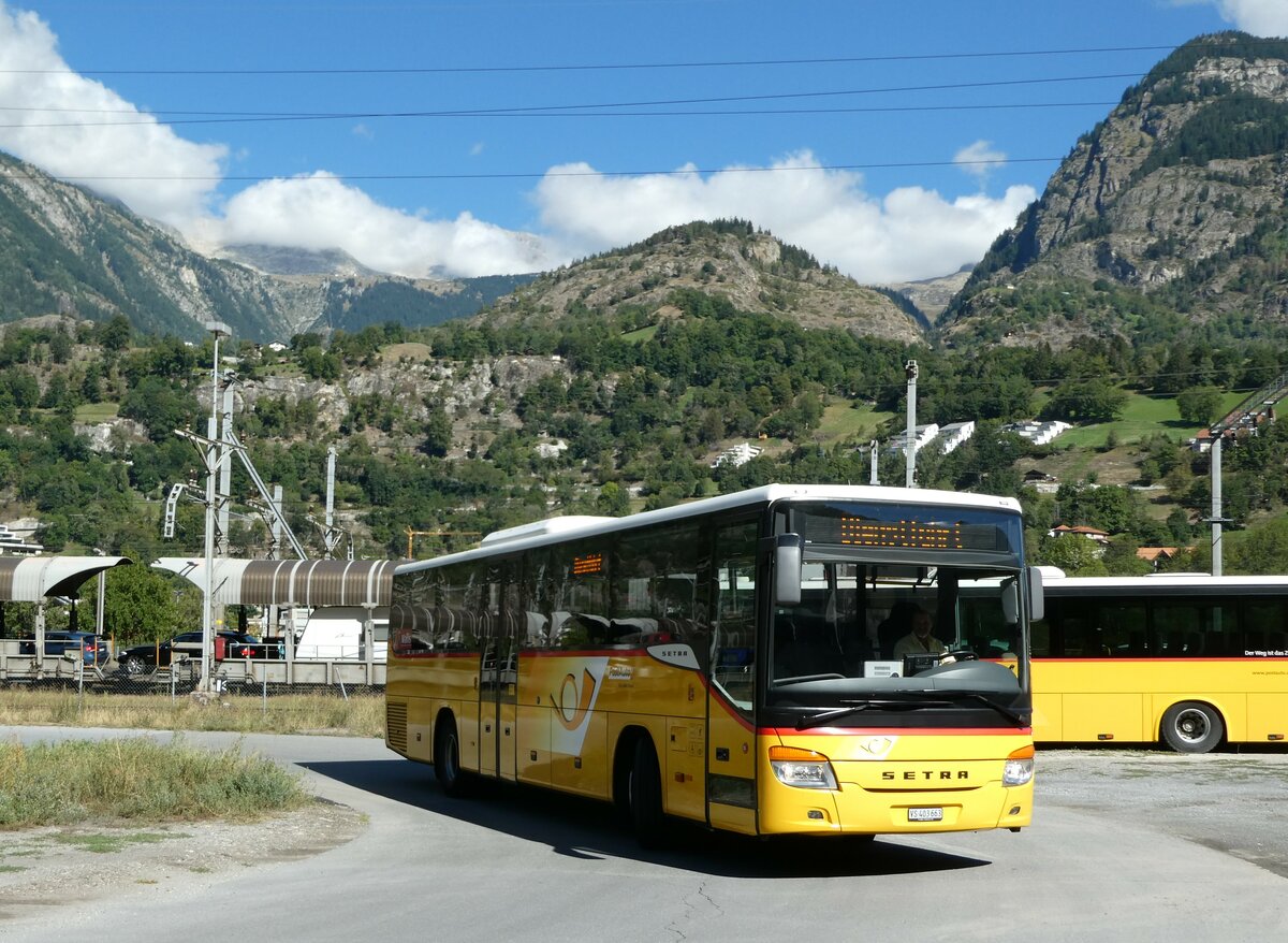 (239'352) - PostAuto Wallis - VS 403'663 - Setra am 21. August 2022 bei Brig