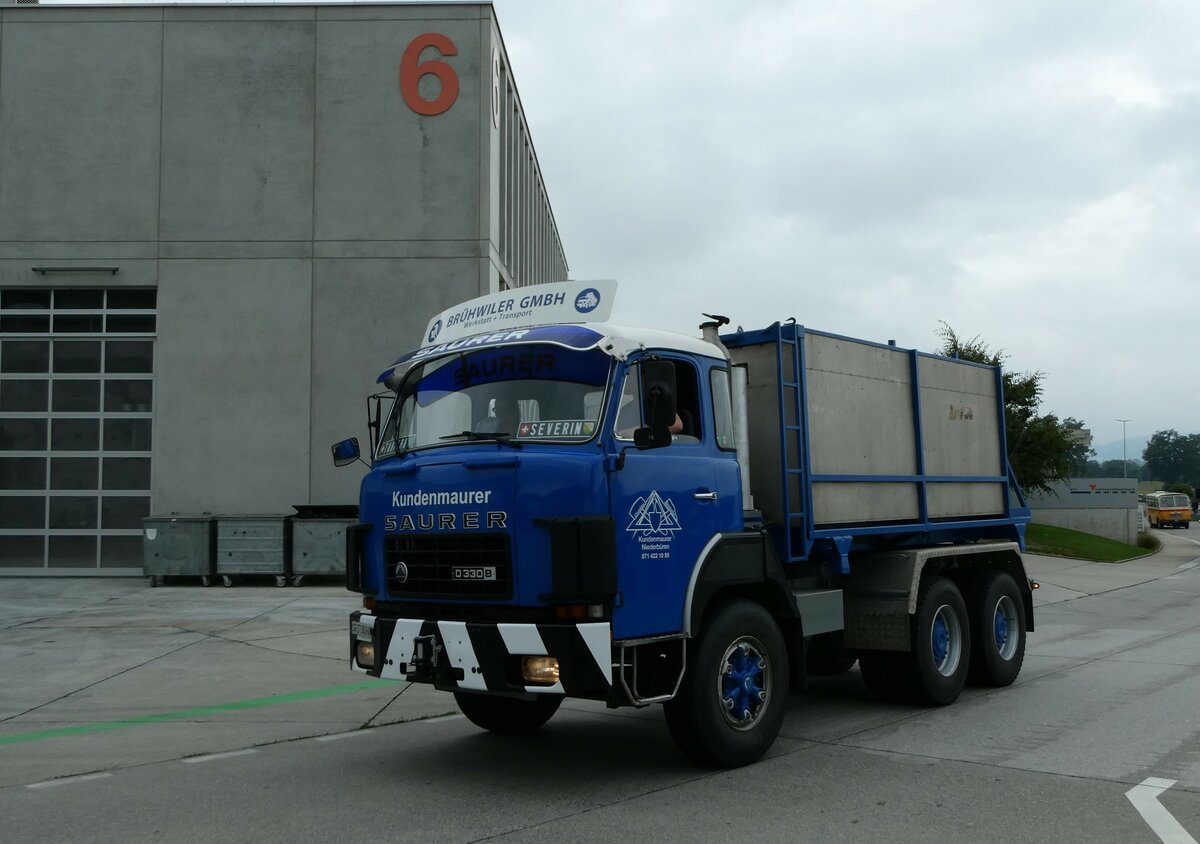 (239'514) - Brhwiler, Niederbren - SG 27'381 U - Saurer am 27. August 2022 in Oberkirch, CAMPUS Sursee