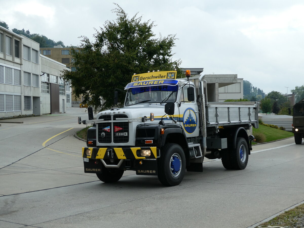(239'519) - Gerschwiler, Goldau - SG 10'185 - Saurer am 27. August 2022 in Oberkirch, CAMPUS Sursee