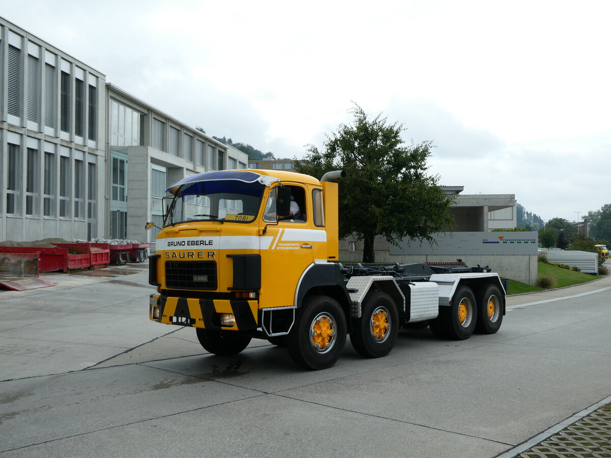 (239'549) - Eberle, Steinebrunn - TG 2615 U - Saurer am 27. August 2022 in Oberkirch, CAMPUS Sursee
