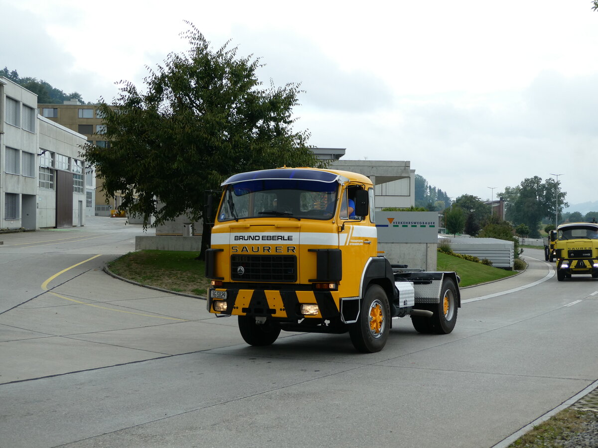 (239'550) - Eberle, Steinebrunn - TG 5829 - Saurer am 27. August 2022 in Oberkirch, CAMPUS Sursee