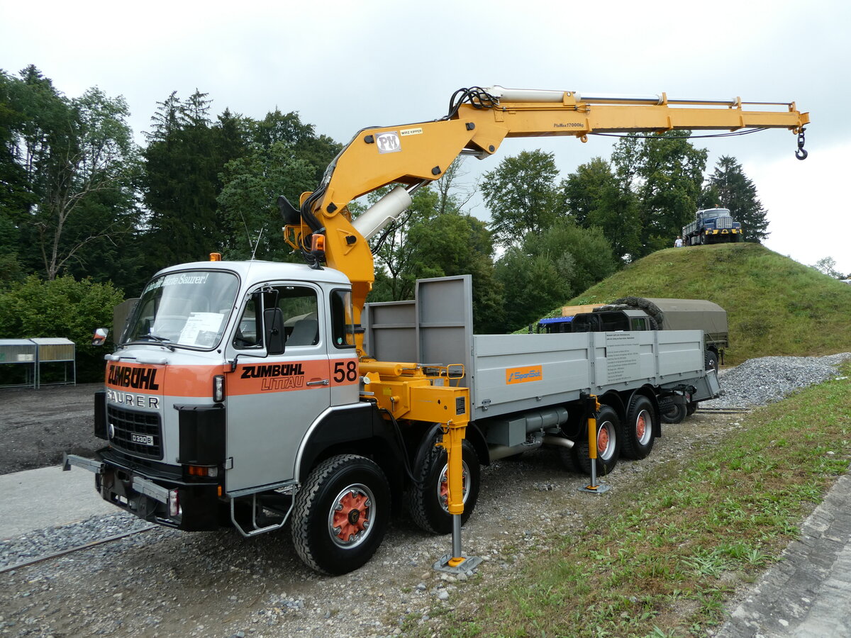 (239'656) - Zumbhl, Littau - Nr. 58/LU 91'991 U - Saurer am 27. August 2022 in Oberkirch, CAMPUS Sursee