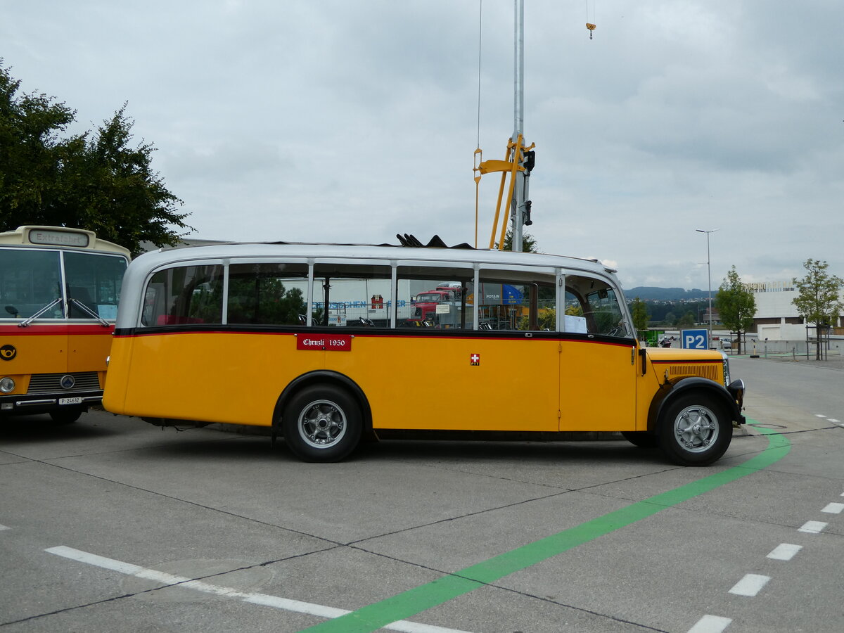 (239'680) - Zollikofer, Berg - TG 16'881 - Saurer/Hnni (ex Reusser, Thun; ex Kontiki, Wettingen; ex Nussbaumer, Ganterschwil) am 27. August 2022 in Oberkirch, CAMPUS Sursee