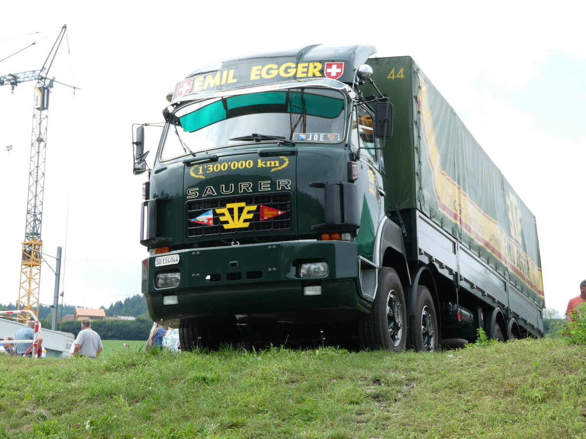 (239'696) - Egger, Hrkingen - Nr. 44/SO 114'044 - Saurer am 27. August 2022 in Oberkirch, CAMPUS Sursee