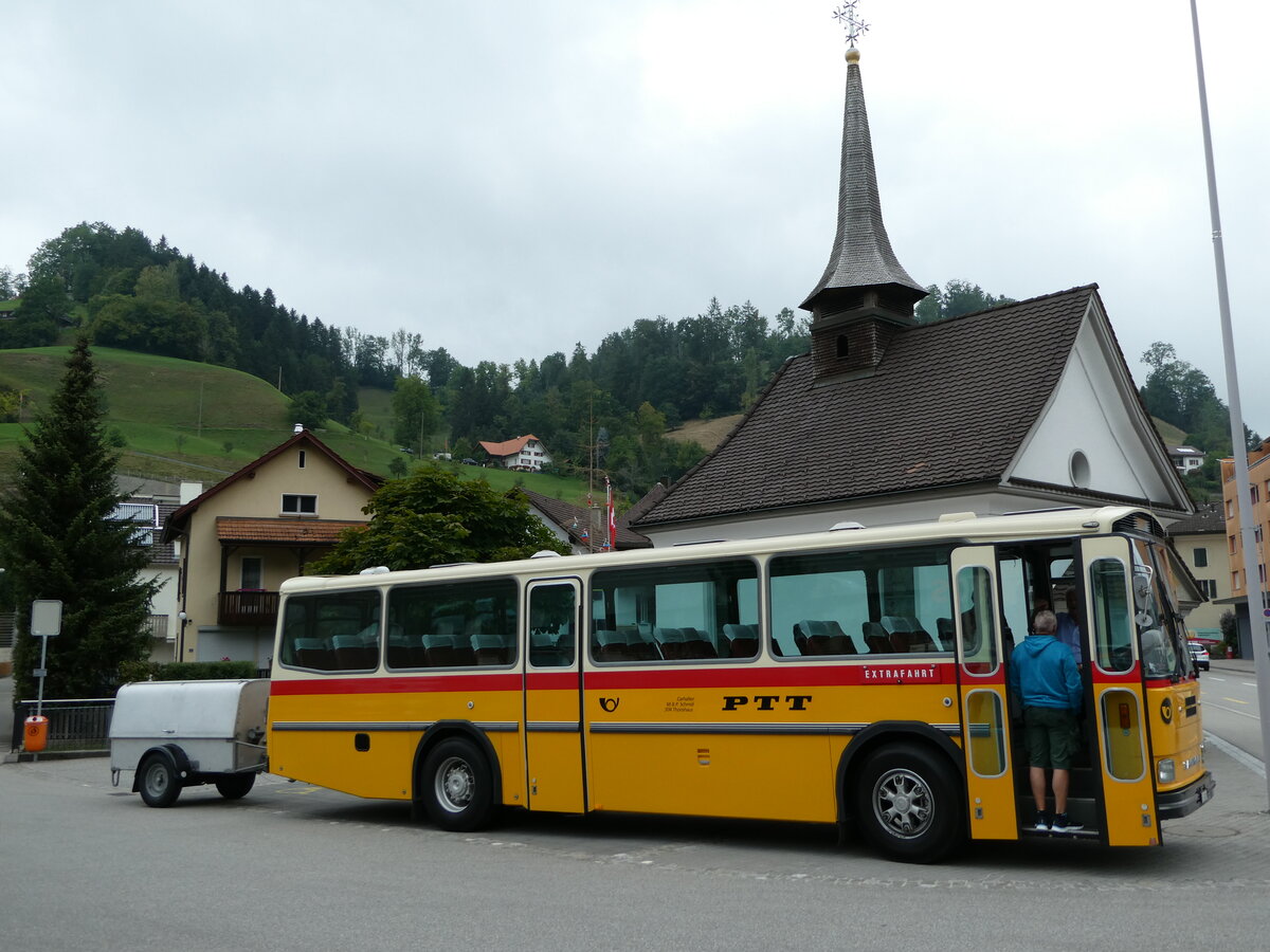 (239'756) - Schmid, Thrishaus - BE 26'206 - Saurer/Tscher (ex P 24'244) am 28. August 2022 in Wolhusen, Markt