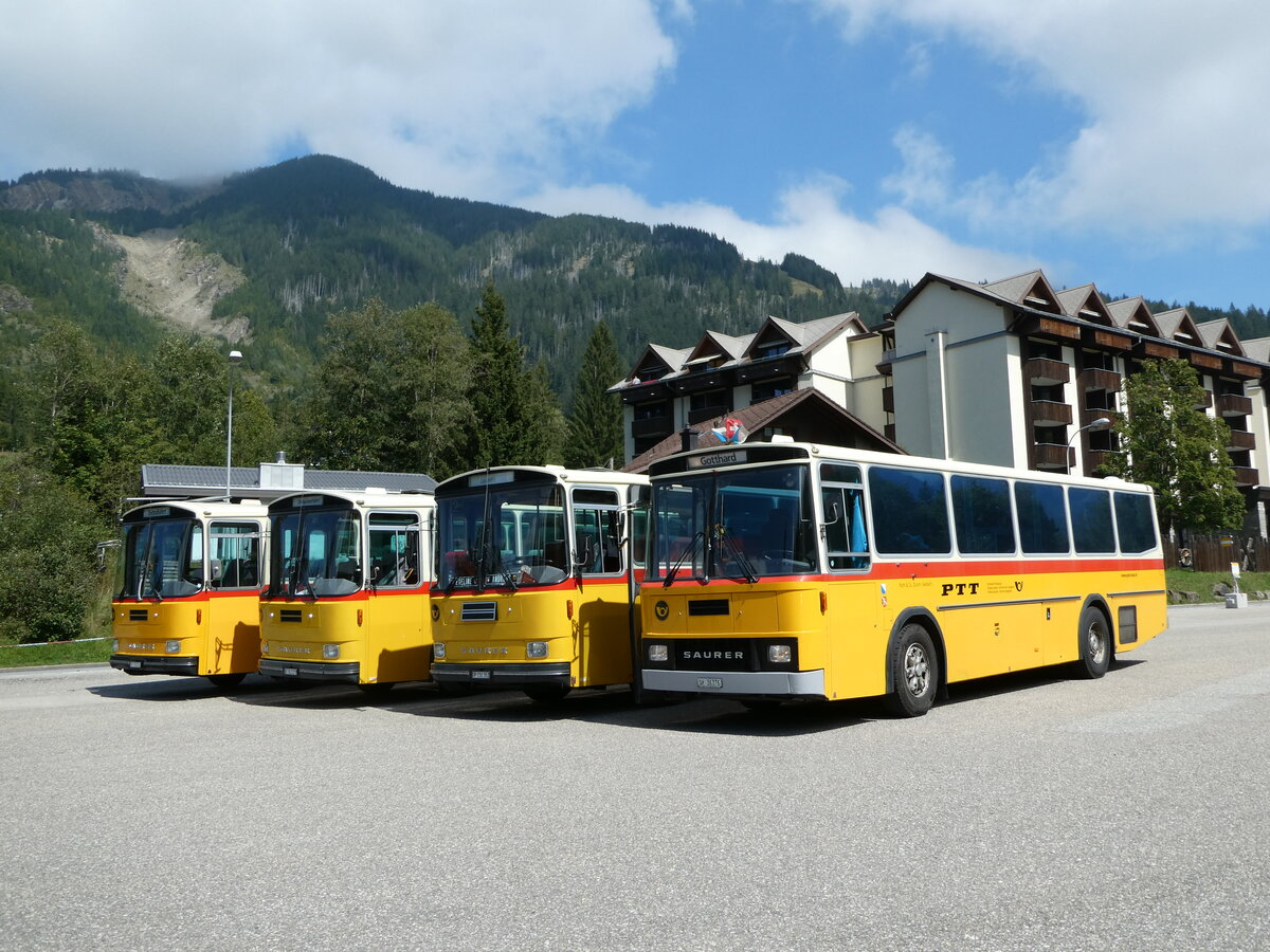 (239'851) - Roth, Zrich - SH 36'376 - Saurer/Tscher (ex Looser, Elm; ex Mattli, Wassen) am 28. August 2022 in Srenberg, Platz