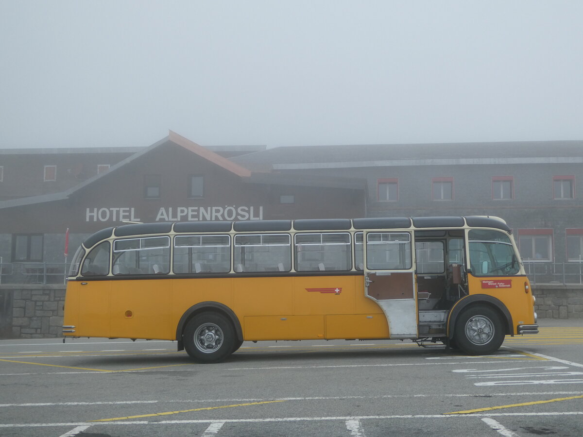 (240'274) - Gerber, Matzendorf - SO 50'805 - FBW/R&J (ex Kontiki, Wettingen; ex P 24'001; ex P 21'501) am 25. September 2022 in Grimsel, Passhhe