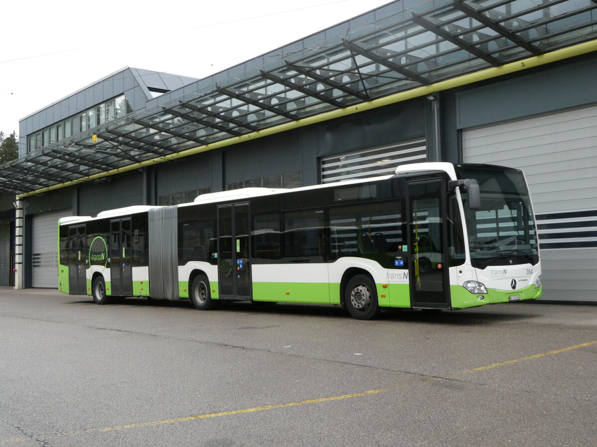 (240'363) - transN, La Chaux-de-Fonds - Nr. 364/NE 135'364 - Mercedes am 1. Oktober 2022 in La Chaux-de-Fonds, Dpt