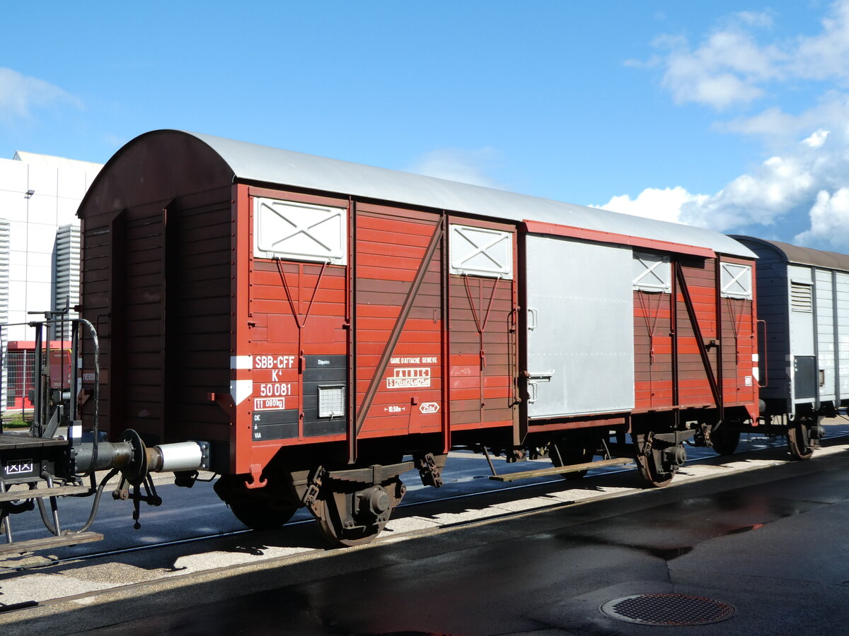(240'540) - SBB-Gterwagen - Nr. 50'081 - am 2. Oktober 2022 in Yverdon, Dpt
