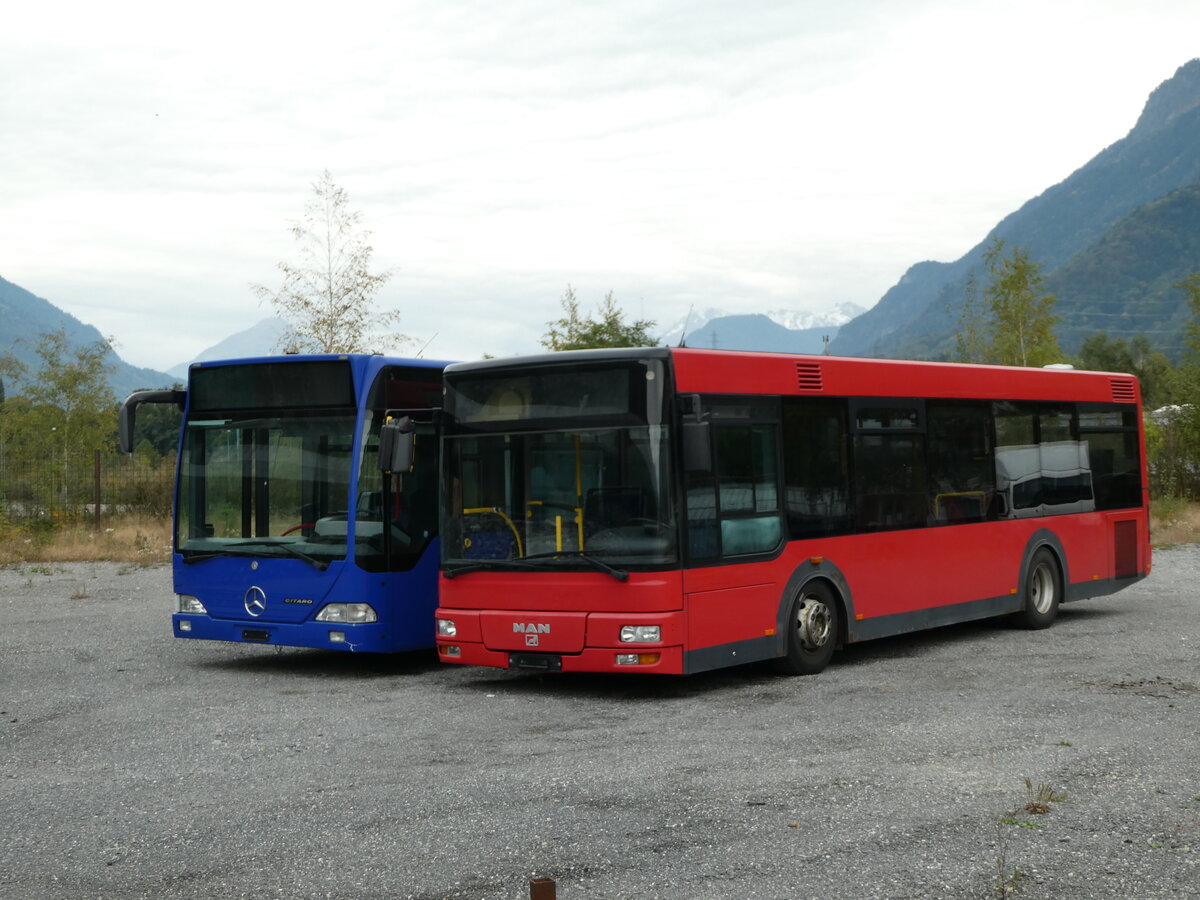 (240'646) - Lathion, Sion - Nr. 19 - MAN/Gppel (ex AFA Adelboden Nr. 55) am 8. Oktober 2022 bei St-Maurice