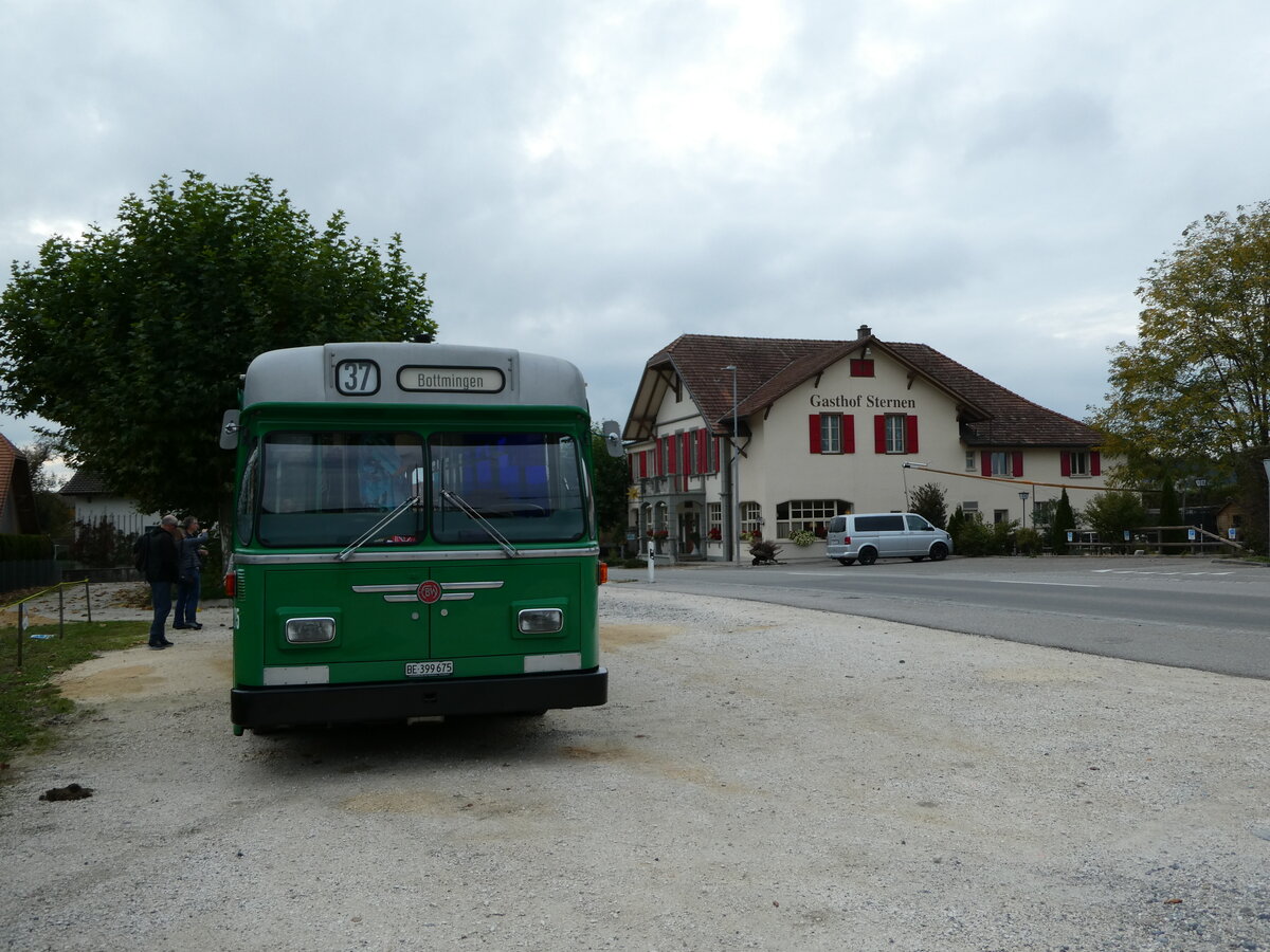 (240'860) - BVB Basel (RWB) - Nr. 75/BE 399'675 - FBW/FHS am 9. Oktober 2022 in Grafenried, Gasthof Sternen