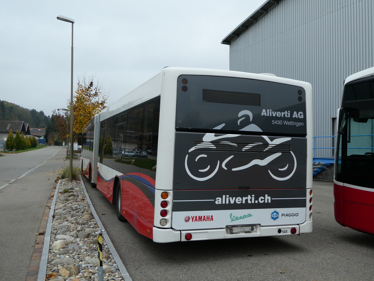 (241'612) - RVBW Wettingen - Nr. 141 - Scania/Hess am 20. Oktober 2022 in Winterthur, EvoBus