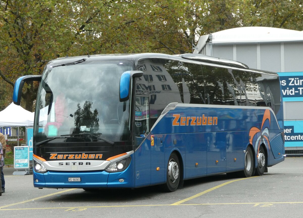 (241'645) - Zerzuben, Visp-Eyholz - Nr. 17/VS 66'361 - Setra am 20. Oktober 2022 in Zrich, Sihlquai