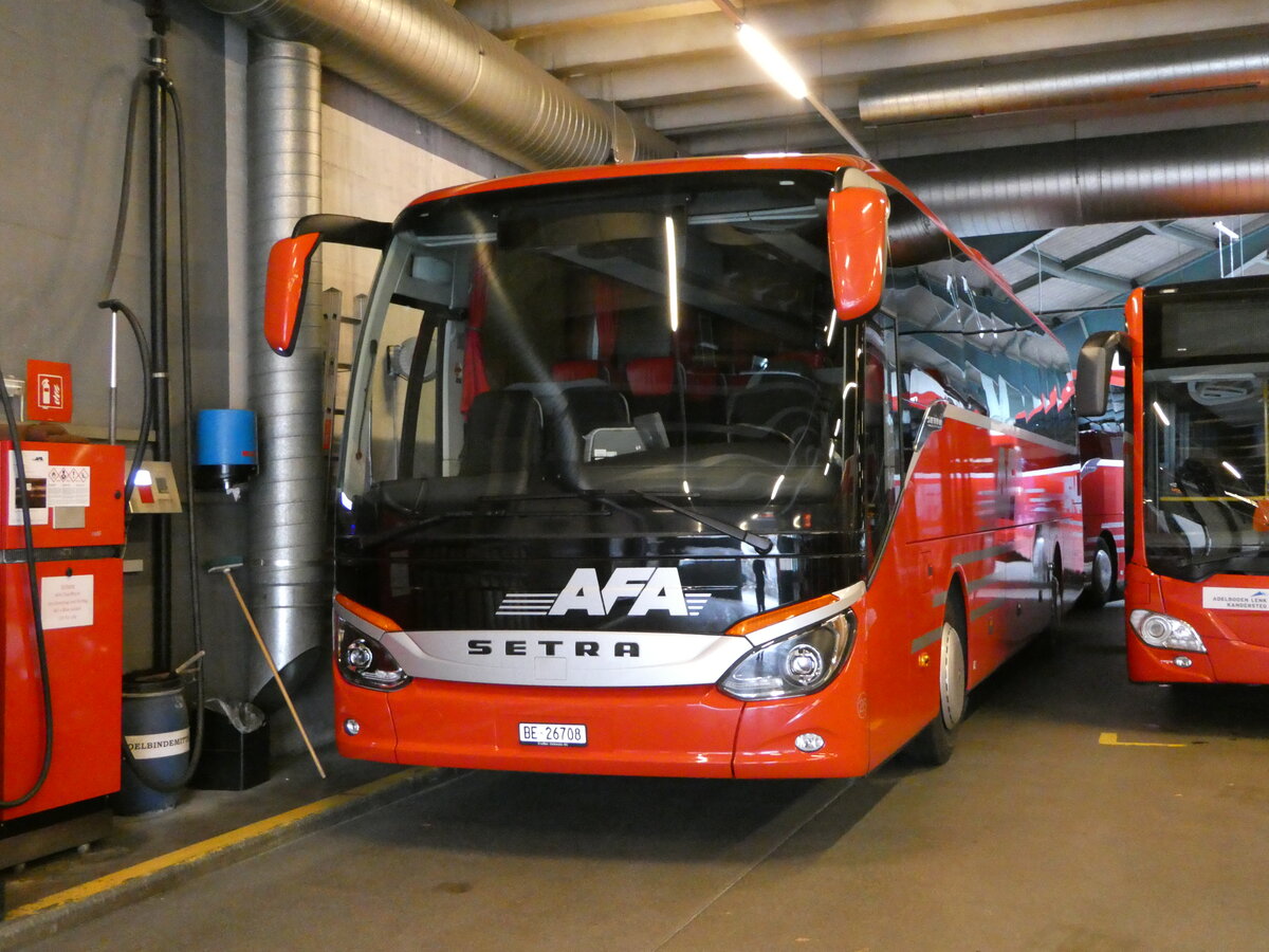 (241'670) - AFA Adelboden - Nr. 26/BE 26'708 - Setra am 21. Oktober 2022 in Adelboden, Busstation 