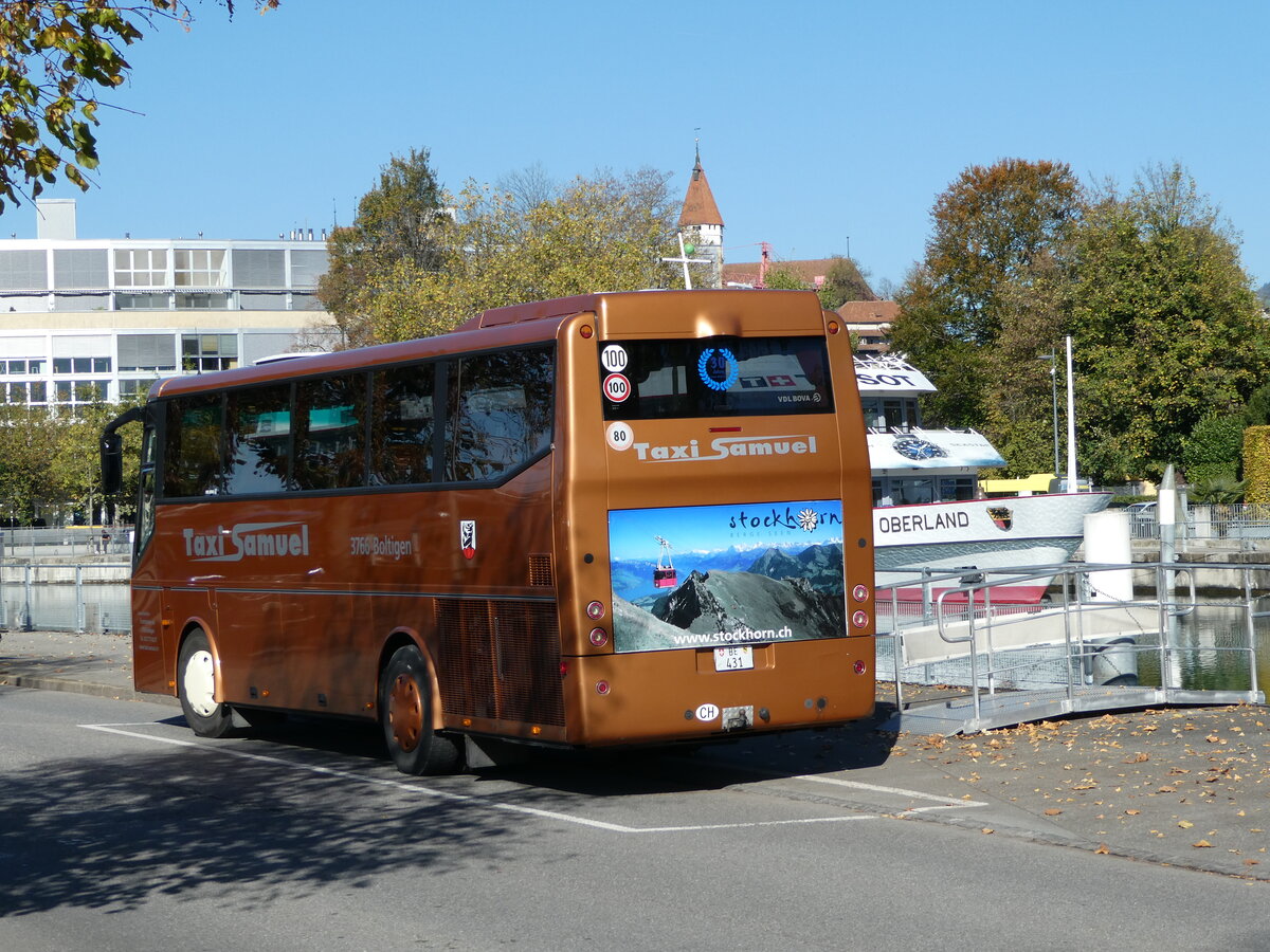 (241'876) - Stryffeler, Boltigen - BE 431 - Bova am 27. Oktober 2022 bei der Schifflndte Thun