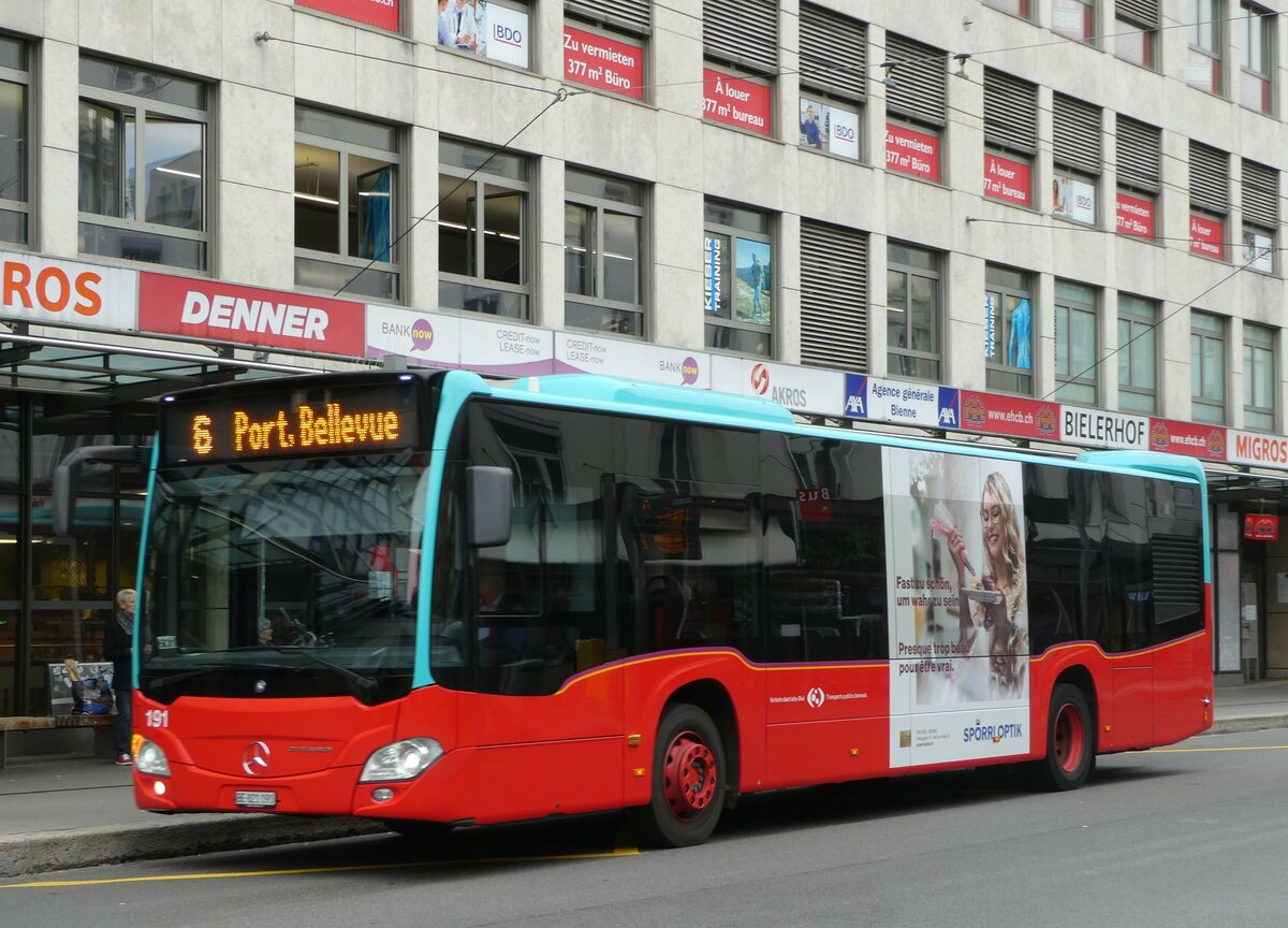 (241'921) - VB Biel - Nr. 191/BE 821'191 - Mercedes am 29. Oktober 2022 in Biel, Guisanplatz