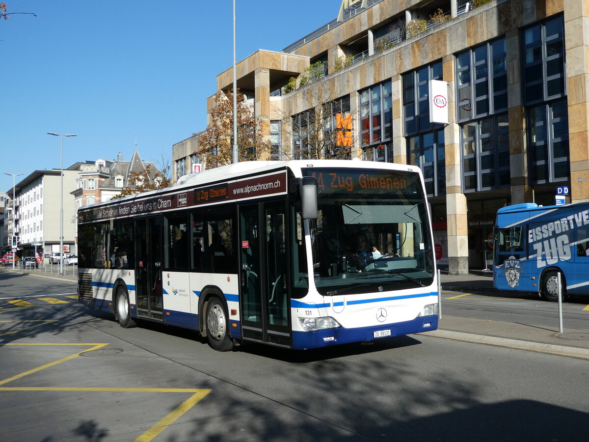 (242'061) - ZVB Zug - Nr. 131/ZG 88'131 - Mercedes am 31. Oktober 2022 in Zug, Metalli