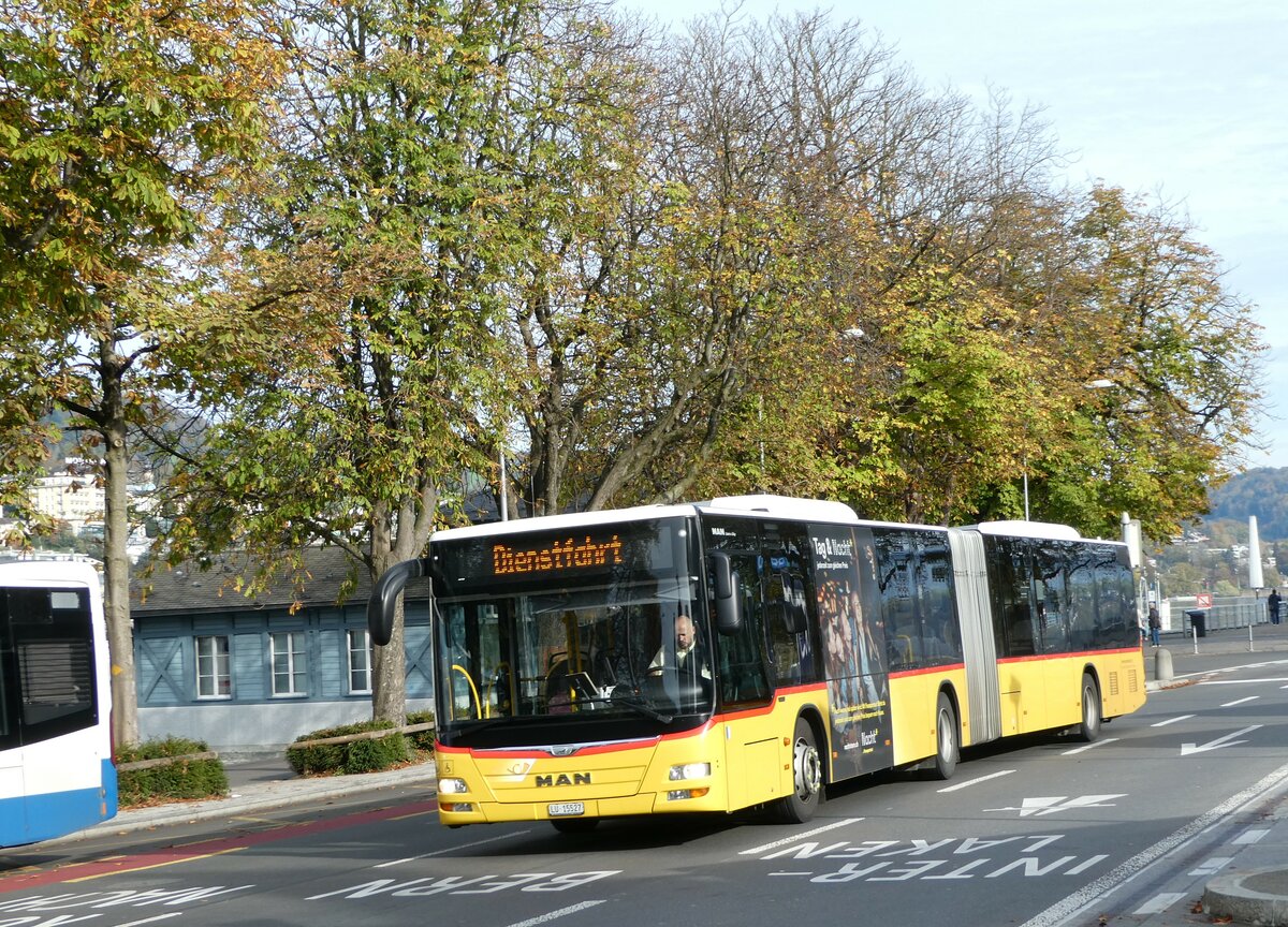 (242'246) - Bucheli, Kriens - Nr. 20/LU 15'527 - MAN am 6. November 2022 beim Bahnhof Luzern