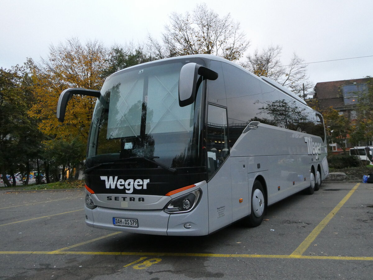 (242'672) - Aus Deutschland: Weger, Dachau - DAH-DS 579 - Setra am 13. November 2022 in Zrich, Sihlquai