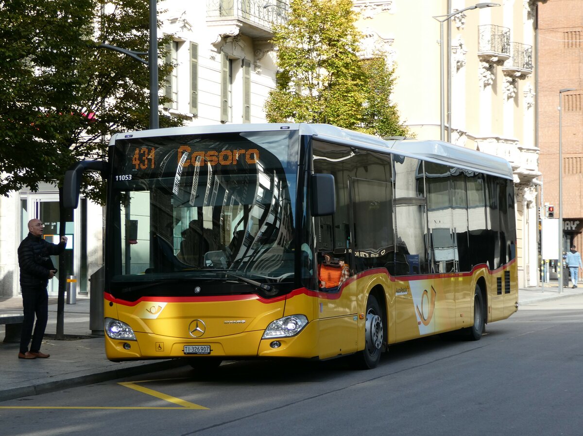 (242'885) - AutoPostale Ticino - Nr. 557/TI 326'907 - Mercedes am 17. November 2022 in Lugano, Centro