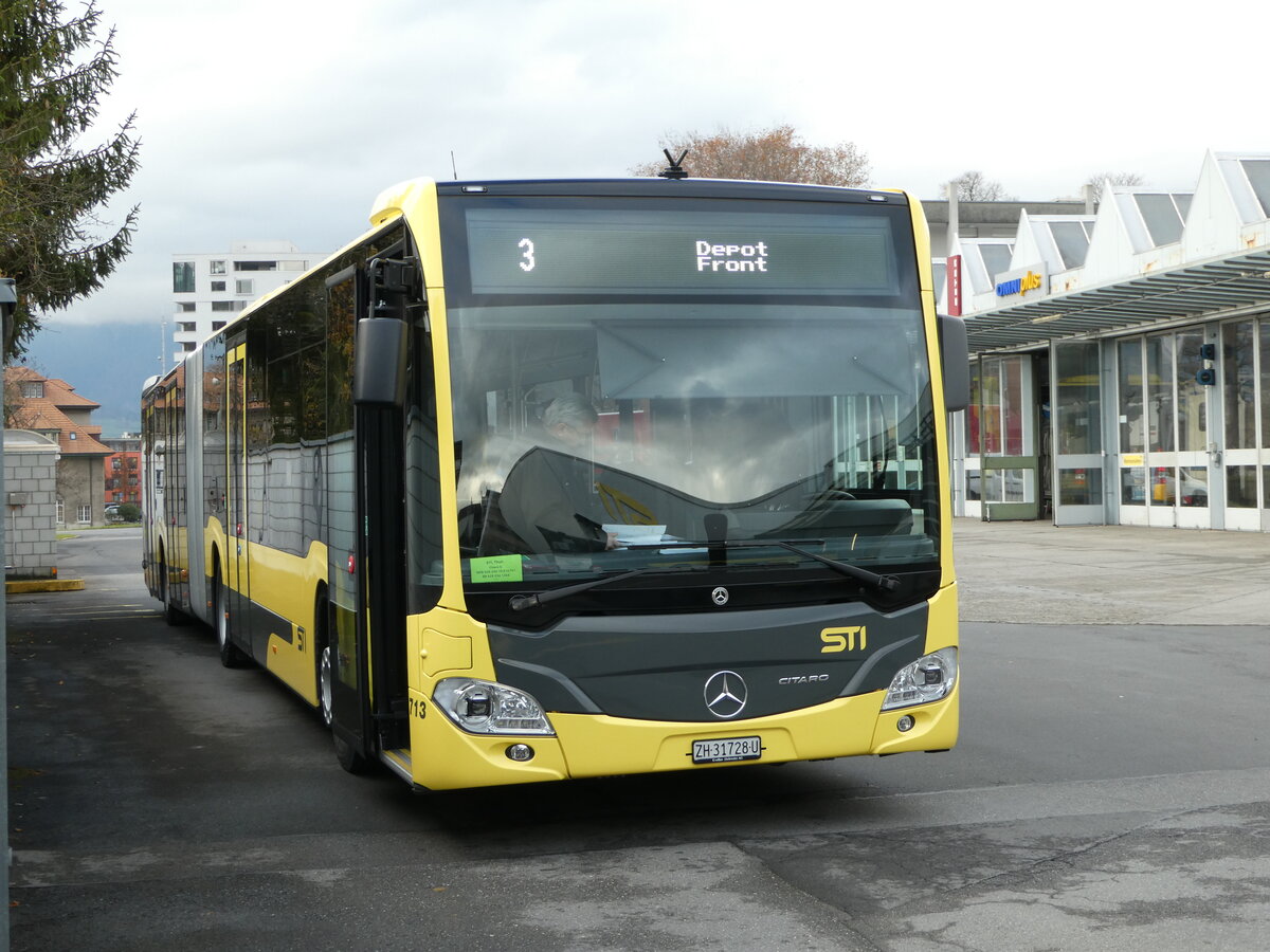 (243'310) - STI Thun - Nr. 713/ZH 31'728 U - Mercedes am 30. November 2022 in Thun, Garage