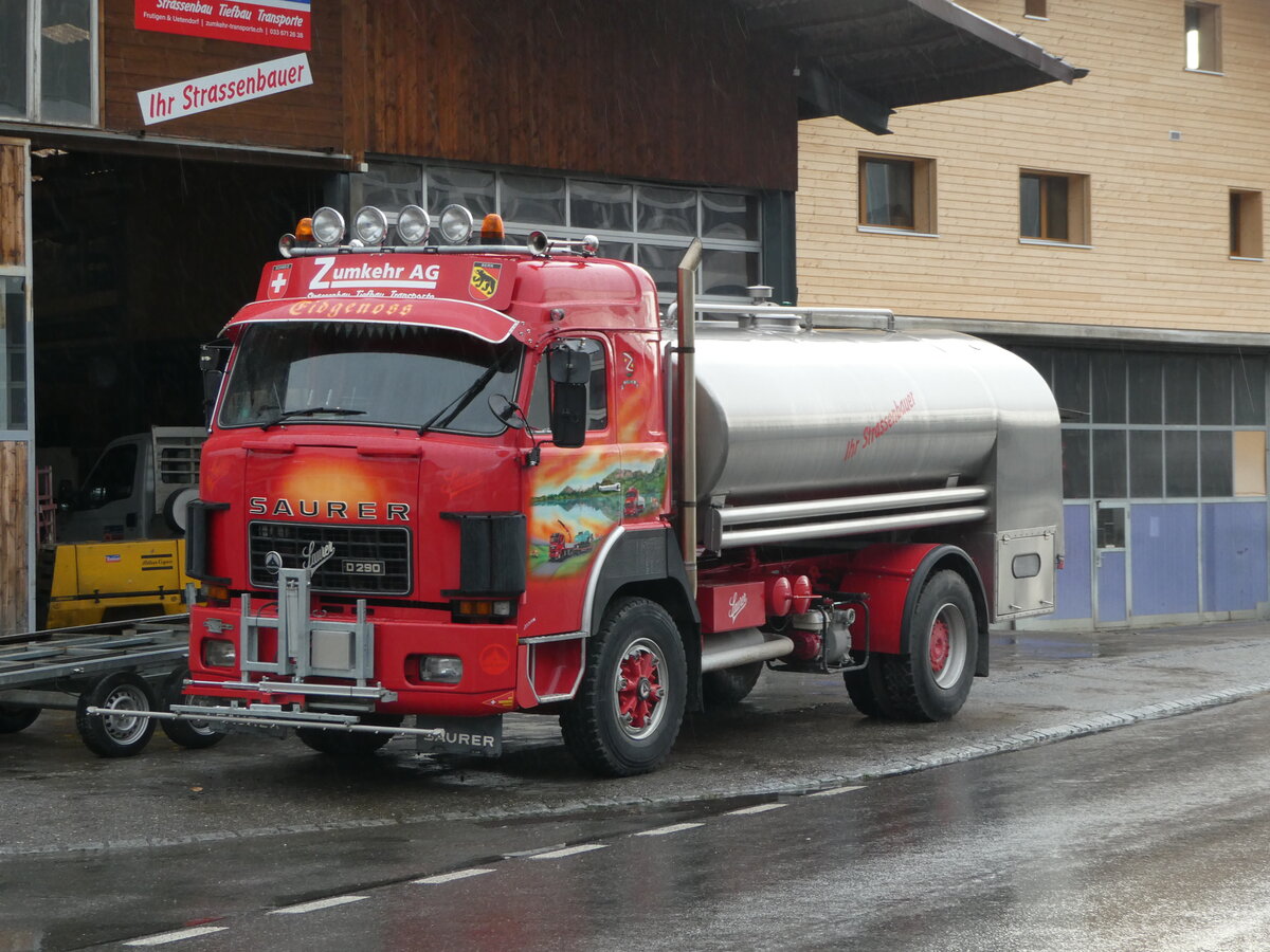(243'326) - Zumkehr, Frutigen - Saurer am 30. November 2022 in Frutigen