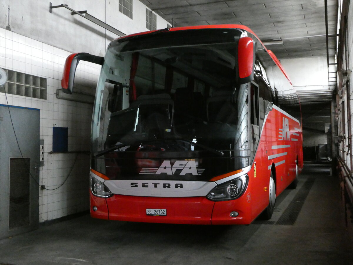 (243'333) - AFA Adelboden - Nr. 15/BE 26'702 - Setra am 30. November 2022 in Adelboden, Busstation