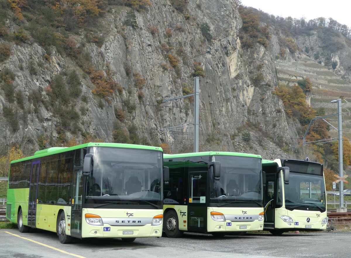 (243'418) - TPC Aigle - Nr. 34/VD 264'510 - Setra (ex Volnbusz, H-Budapest) am 3. Dezember 2022 in Aigle, Dpt