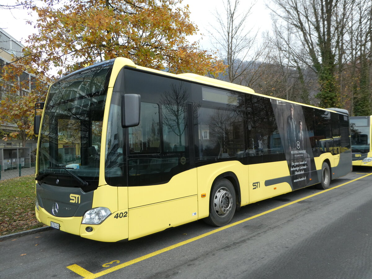 (243'488) - STI Thun - Nr. 402/BE 754'402 - Mercedes am 7. Dezember 2022 bei der Schifflndte Thun