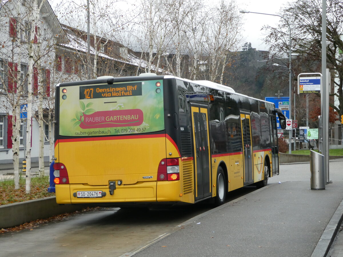 (243'892) - Wyss, Boningen - Nr. 67/SO 20'476 - MAN am 15. Dezember 2022 beim Bahnhof Aarburg-Oftringen