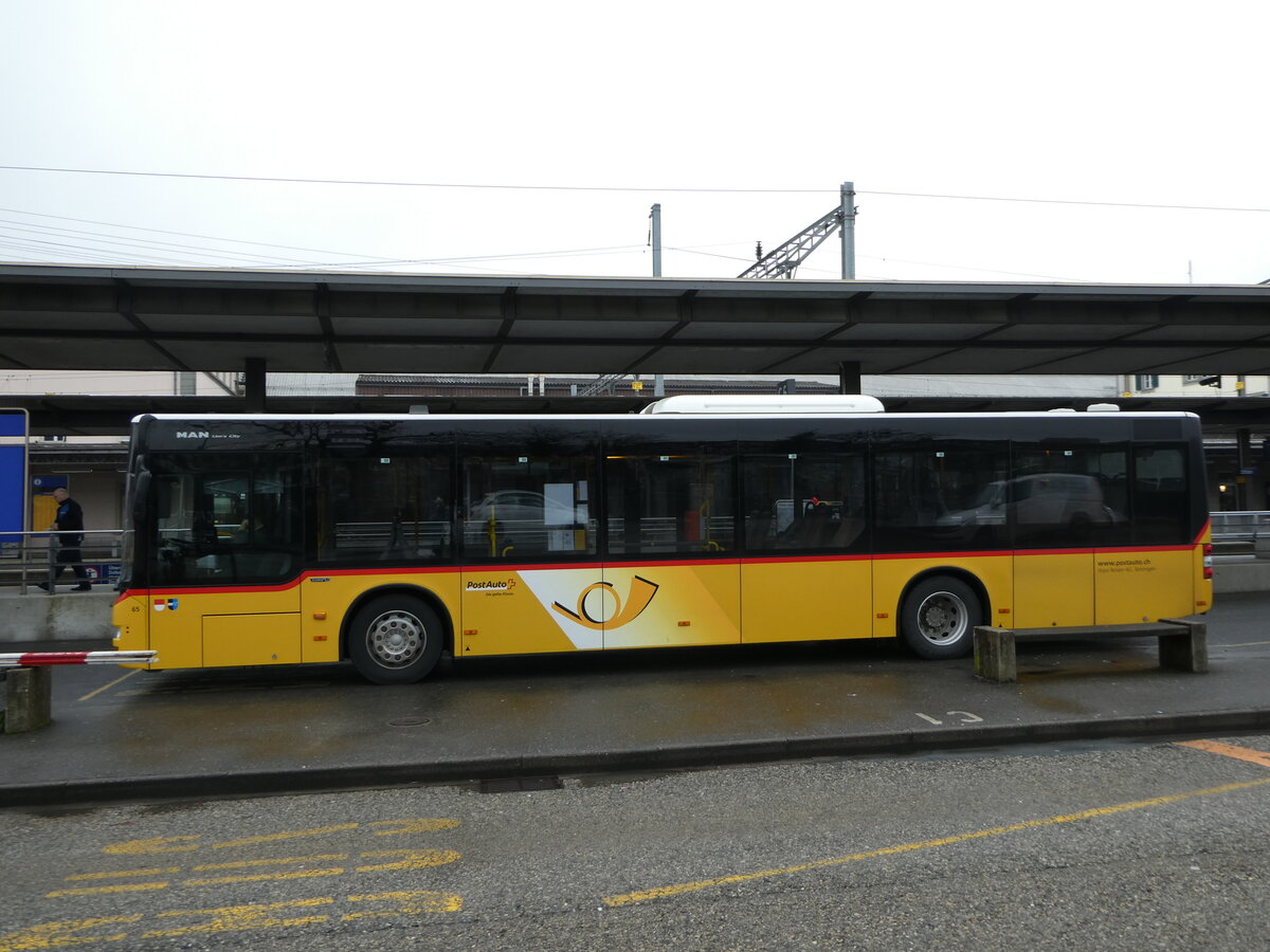 (243'913) - Wyss, Boningen - Nr. 65/SO 21'793 - MAN am 15. Dezember 2022 beim Bahnhof Olten