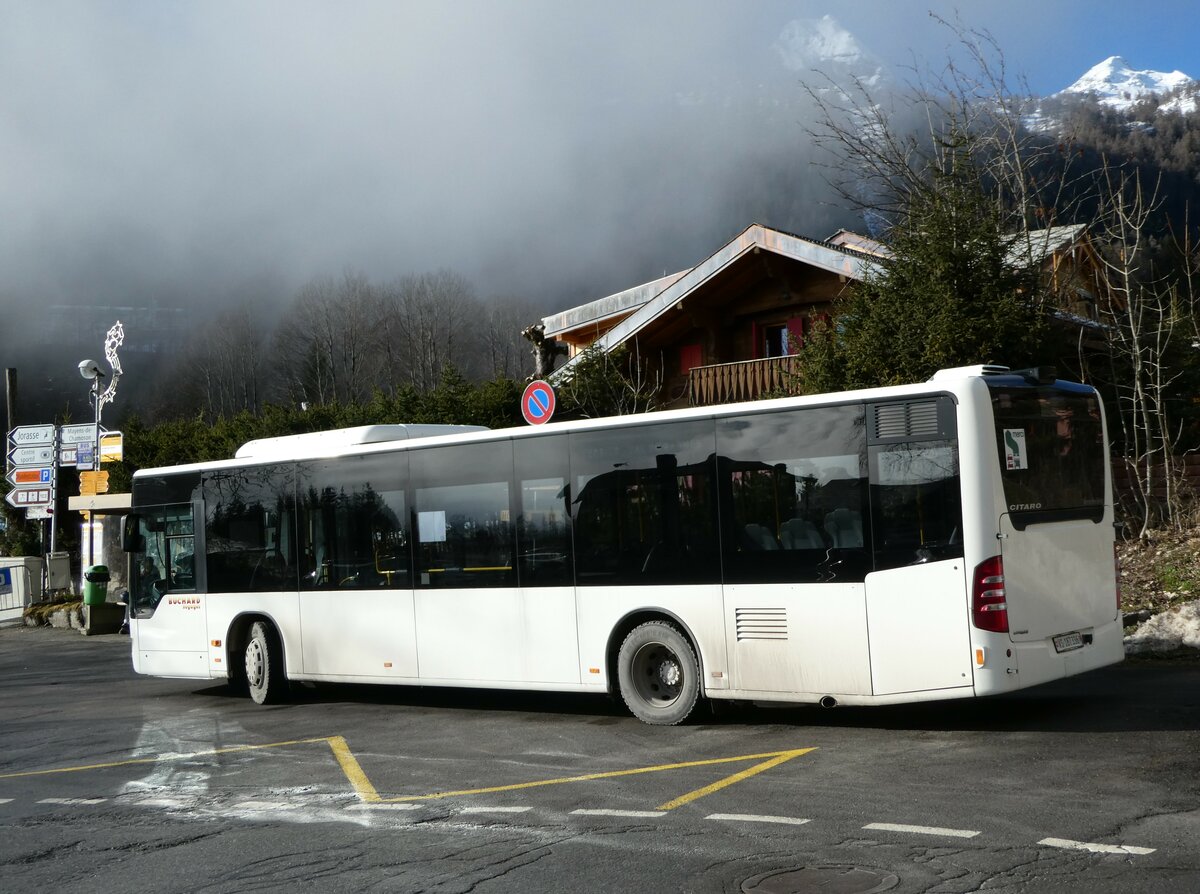 (244'228) - Buchard, Leytron - Nr. 93/VS 187'336 - Mercedes (ex TMR Martigny Nr. 102) am 27. Dezember 2022 in Ovronnaz, La Croise