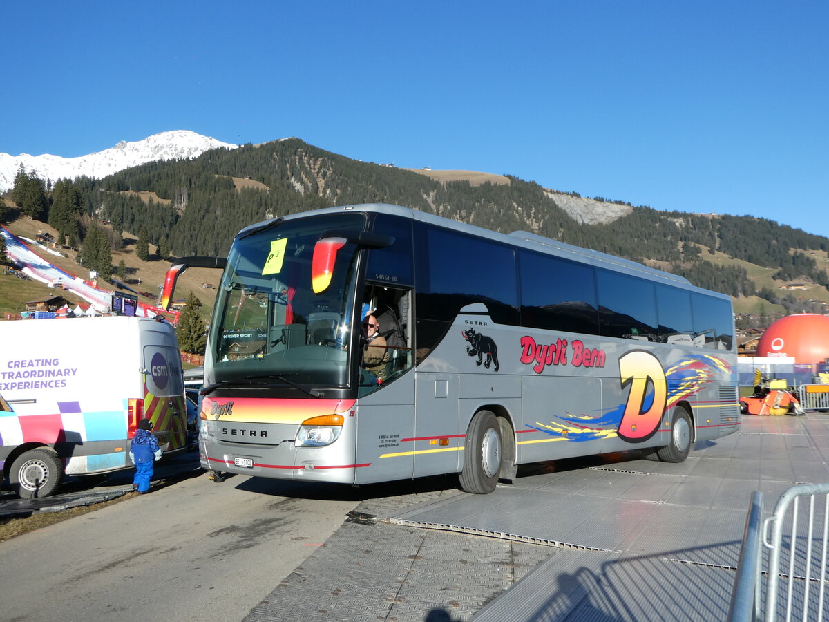 (244'611) - Dysli, Bern - Nr. 29/BE 51'702 - Setra am 7. Januar 2023 in Adelboden, Weltcup