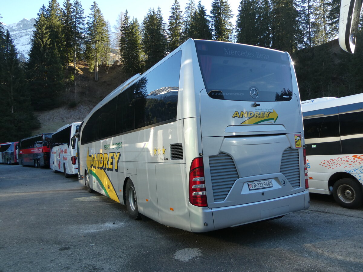 (244'731) - Andrey, Le Mouret - Nr. 3/FR 221'946 - Mercedes am 7. Januar 2023 in Adelboden, ASB