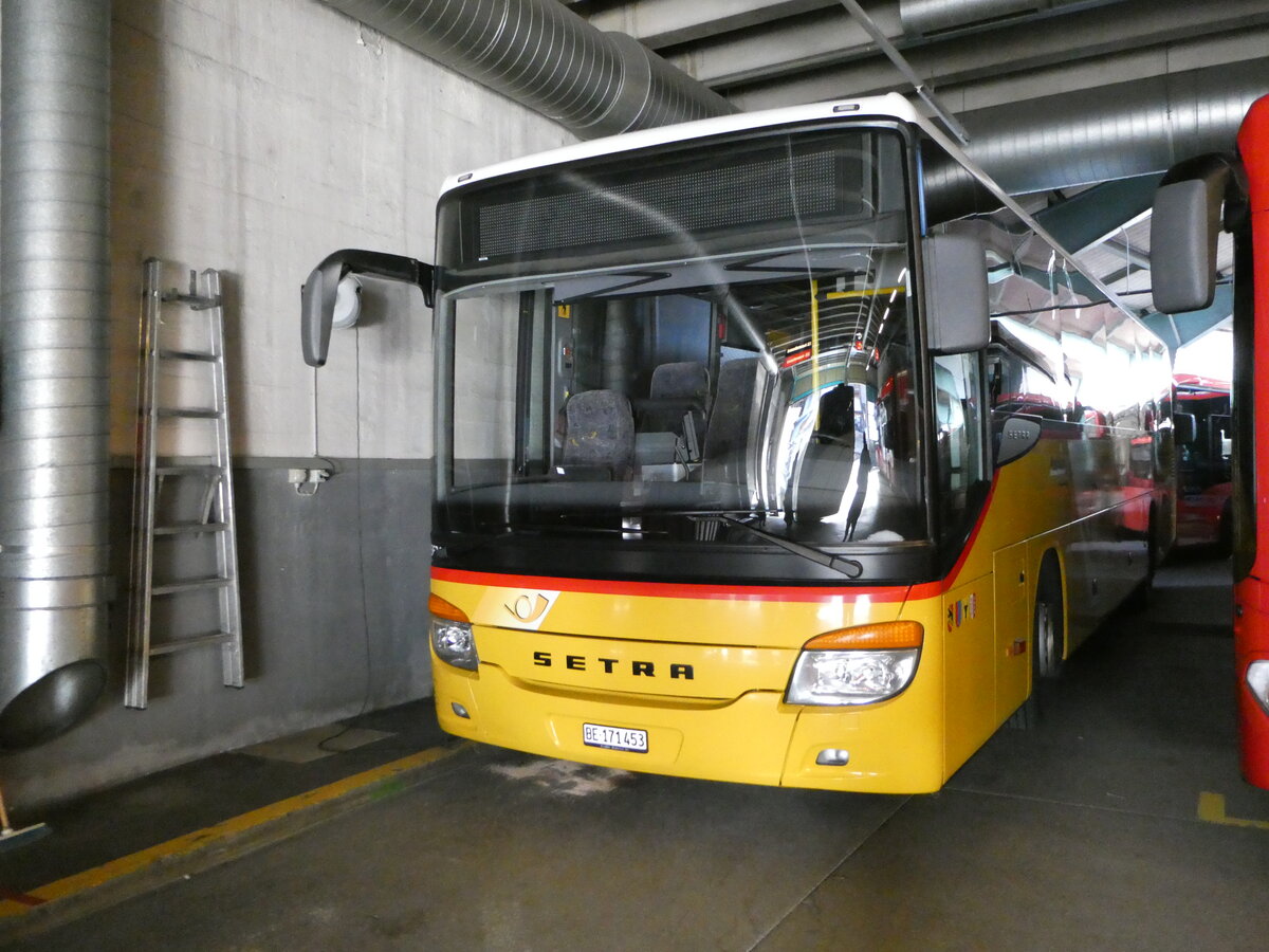 (244'854) - PostAuto Bern - Nr. 73/BE 171'453/PID 5624 - Setra (ex AVG Meiringen Nr. 73) am 7. Januar 2023 in Adelboden, Busstation (Einsatz AFA)