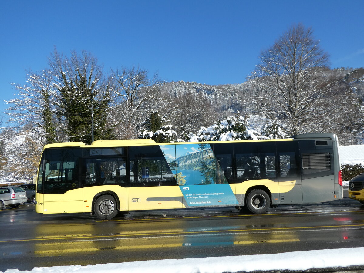 (245'195) - STI Thun - Nr. 178/BE 752'178 - Mercedes am 19. Januar 2023 bei der Schifflndte Thun