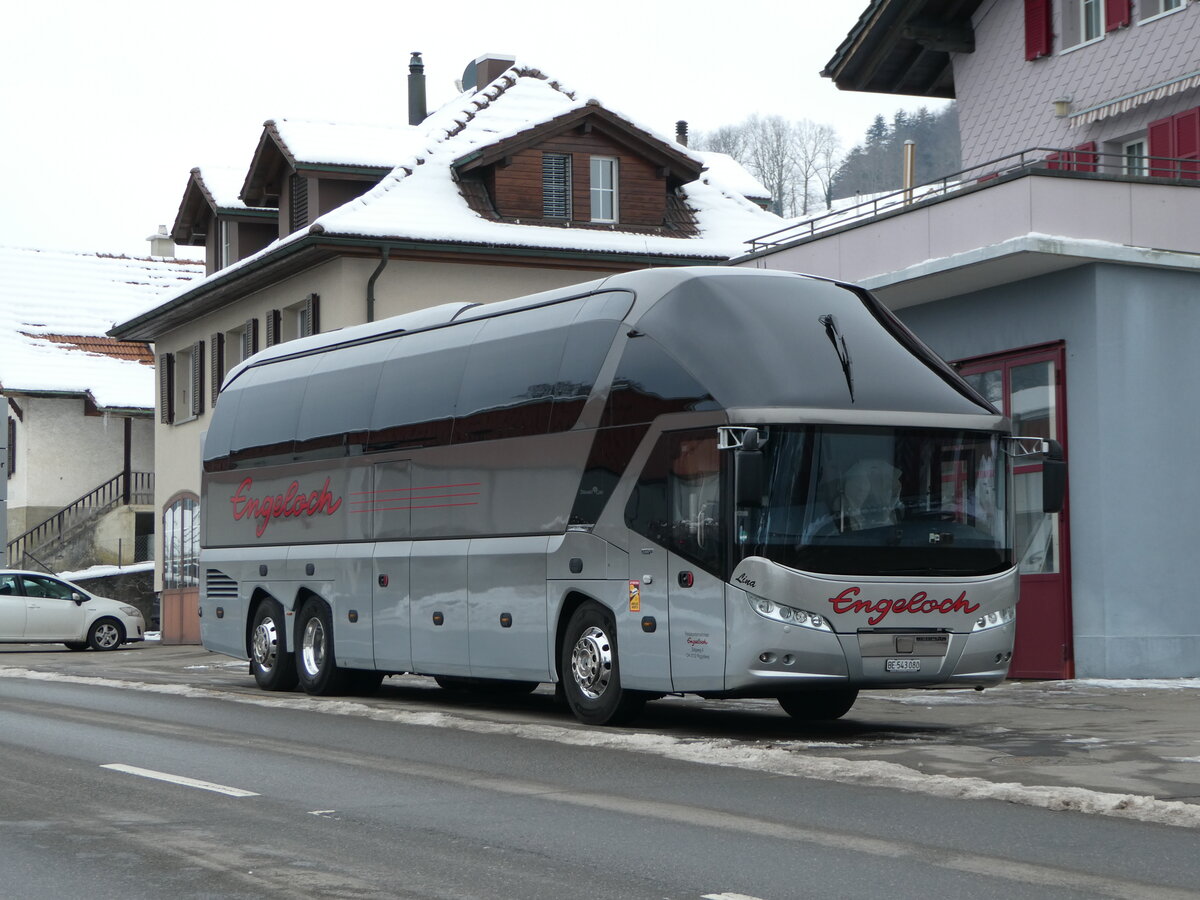 (245'283) - Engeloch, Riggisberg - BE 543'080 - Neoplan am 23. Januar 2023 in Riggisberg, Garage