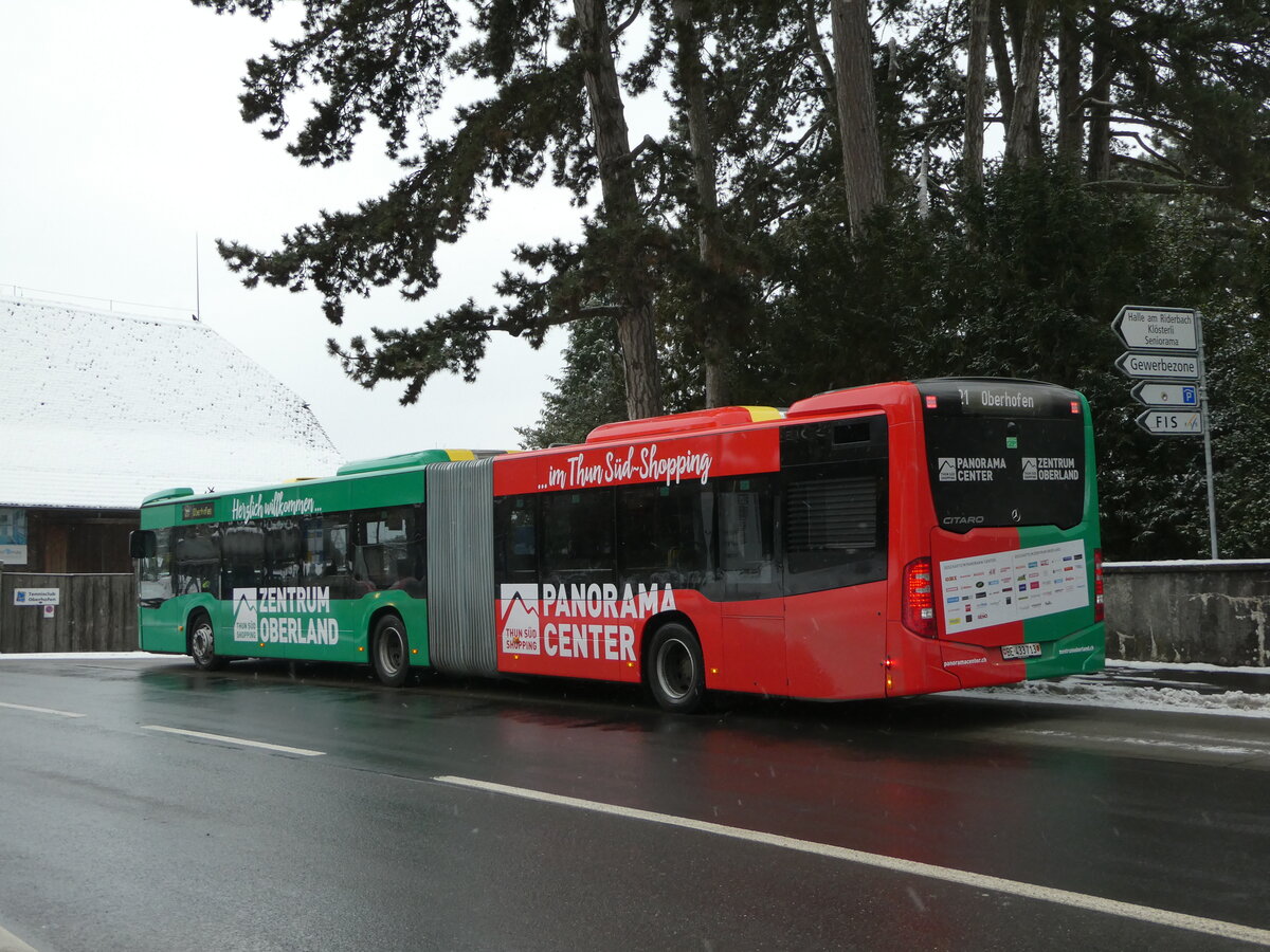 (245'445) - STI Thun - Nr. 713/BE 433'713 - Mercedes am 28. Januar 2023 in Oberhofen, Wichterheer Gut