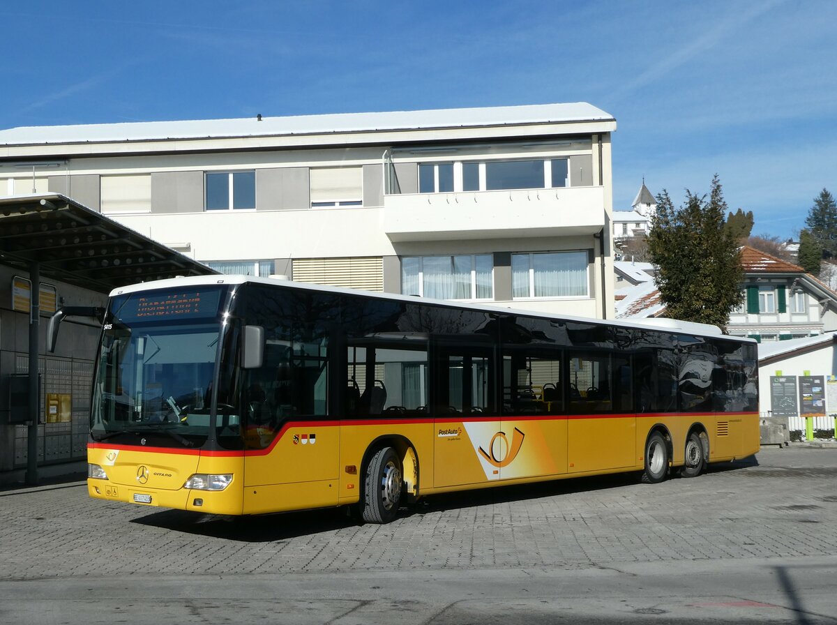 (245'571) - Engeloch, Riggisberg - Nr. 5/BE 447'403/PID 5415 - Mercedes (ex PostAuto Bern Nr. 5415; ex AVA Biel Nr. 5) am 30. Januar 2023 in Riggisberg, Post 