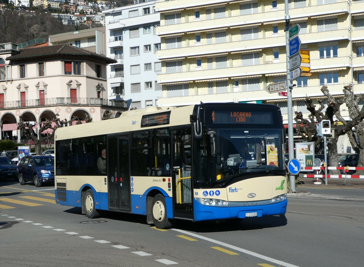 (245'922) - FART Locarno - Nr. 88/TI 276'088 - Solaris am 7. Februar 2023 in Locarno, Debarcadero