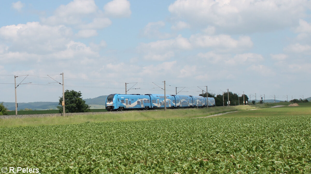 2462 010-6 als RE80 70084 Treuchtlingen - Würzburg bei Uffenheim. 04.06.24