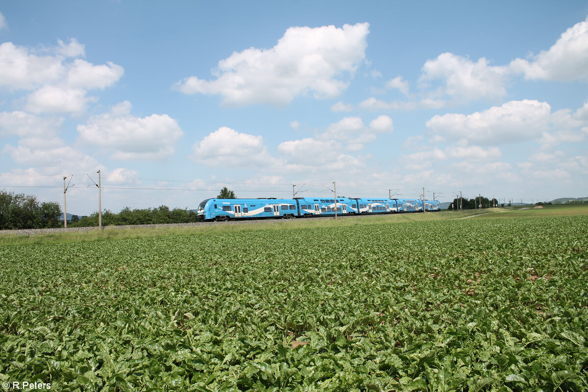 2462 010-6 als RE80 70084 Treuchtlingen - Würzburg bei Uffenheim. 04.06.24