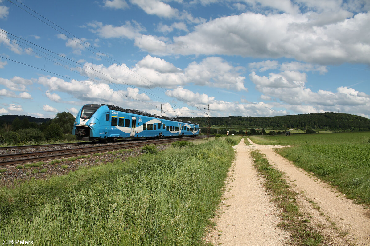 2463 105-7 als RE80 Treuchtlingen - Würzburg bei Treuchtlingen.28.05.24