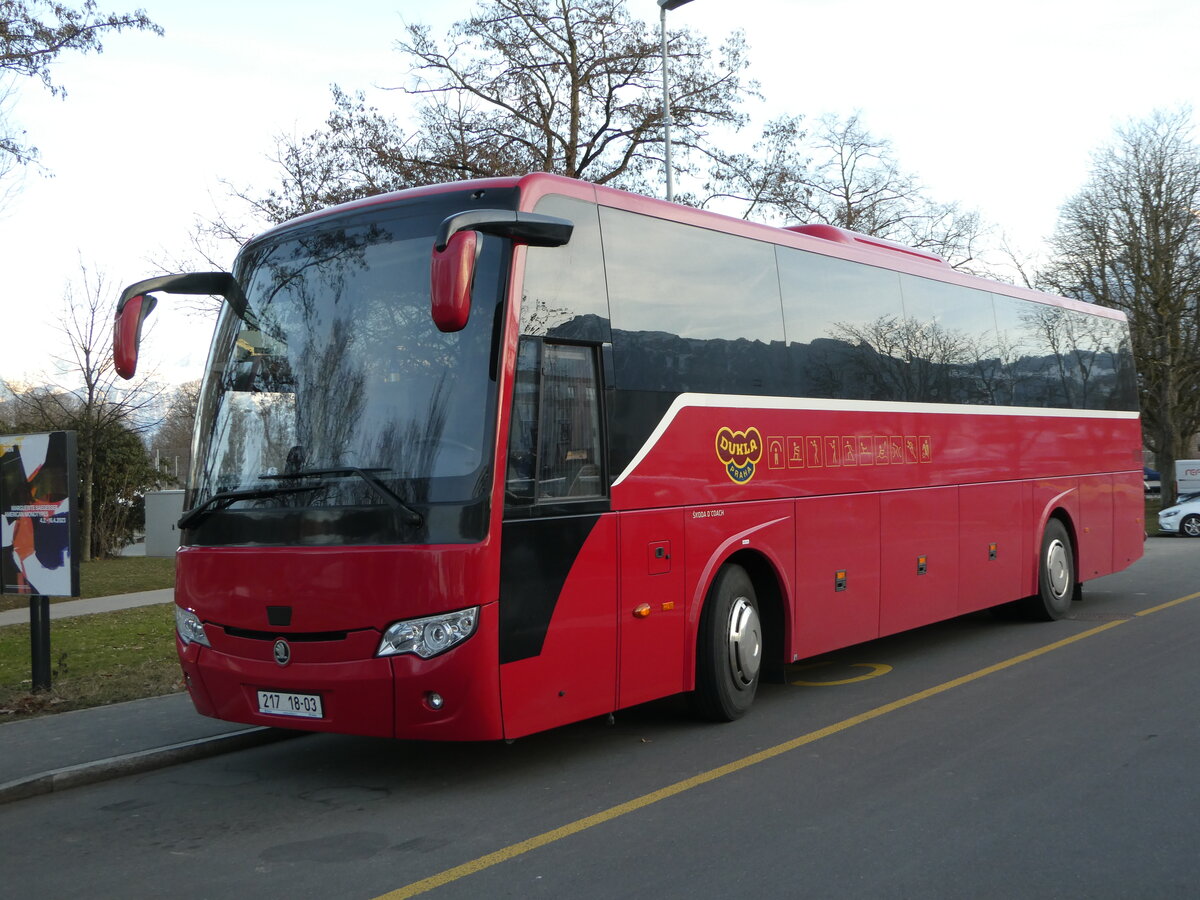 (246'339) - Aus Tschechien - Dukla Praha, Praha - 217 18-03 - Skoda am 18. Februar 2023 in Thun, Lachen