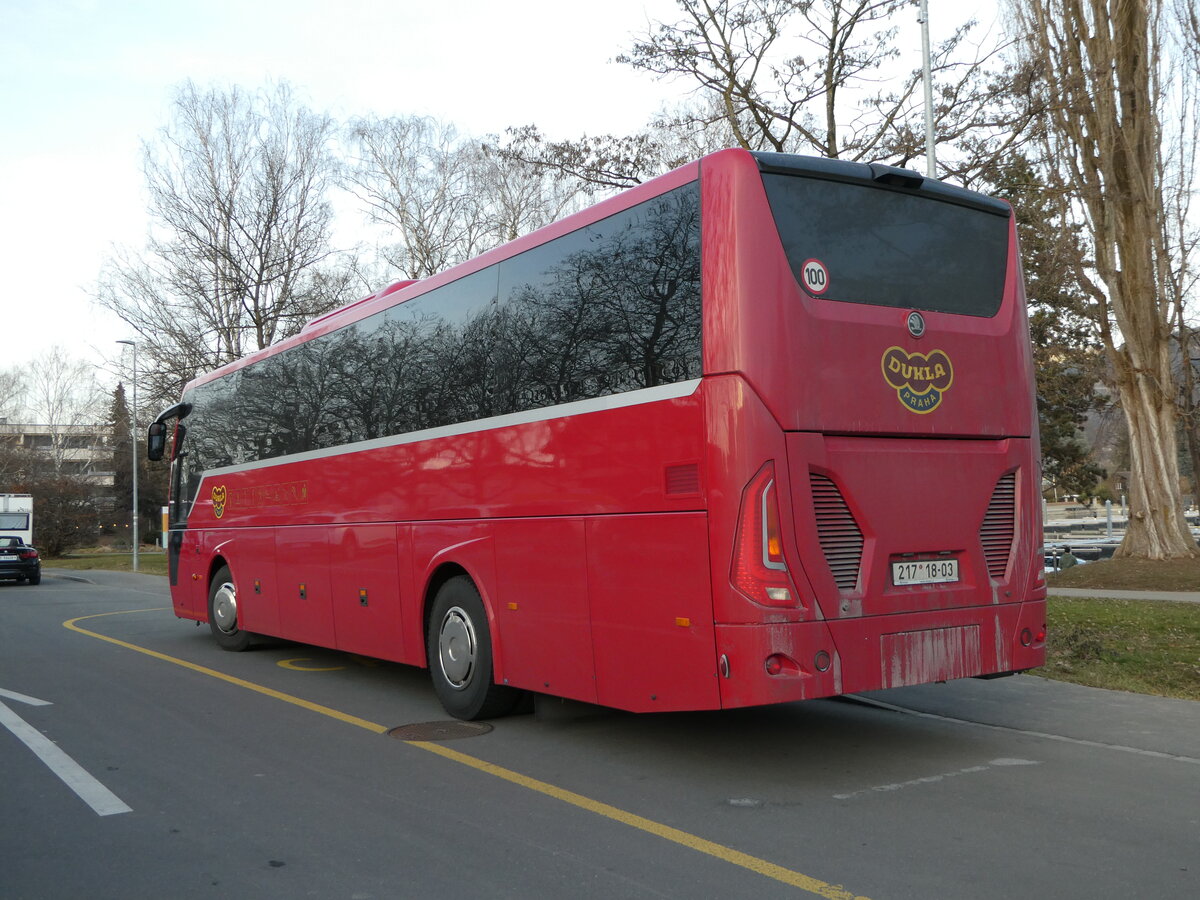 (246'341) - Aus Tschechien: Dukla Praha, Praha - 217 18-03 - Skoda am 18. Februar 2023 in Thun, Lachen