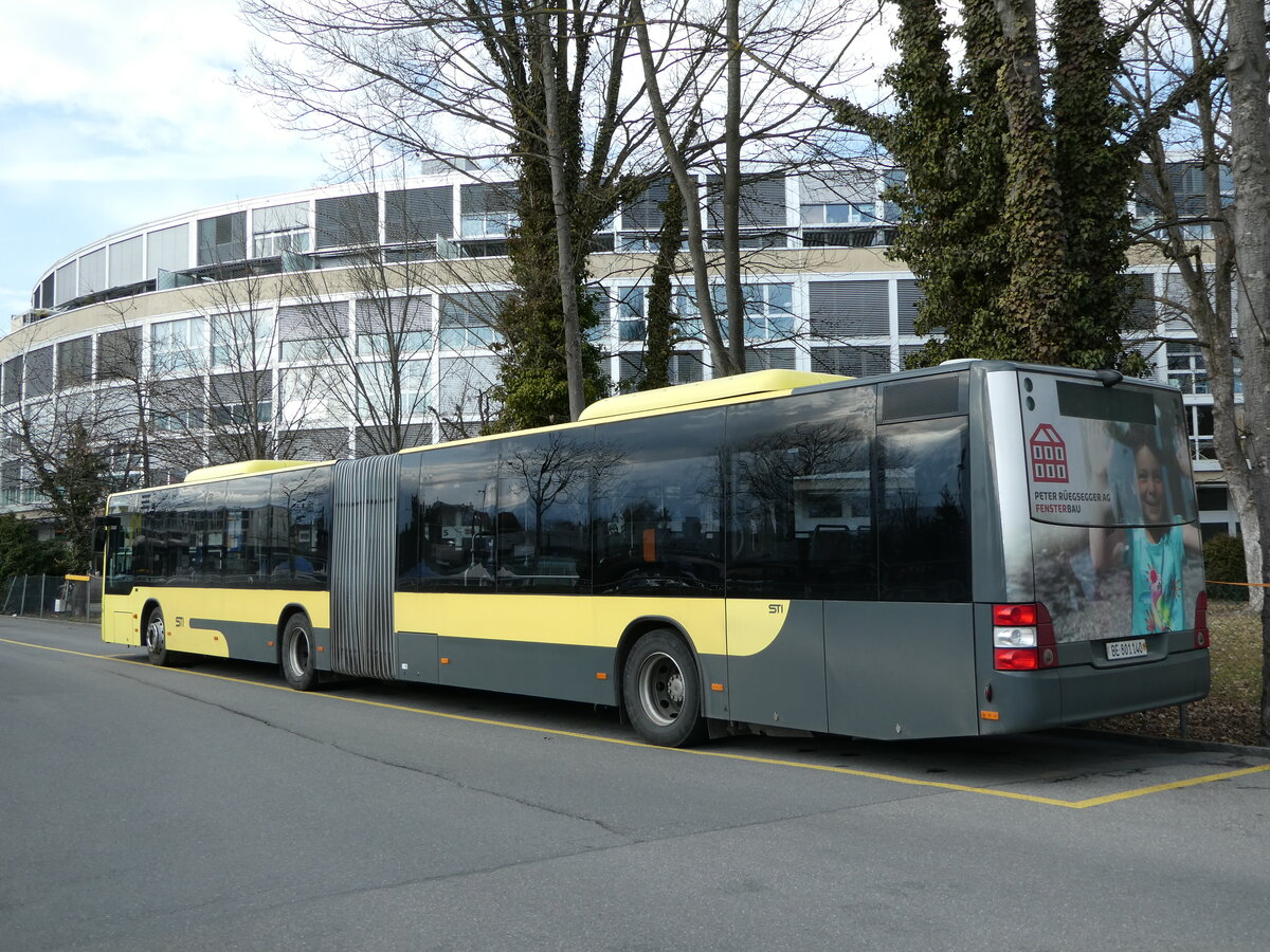 (246'378) - STI Thun - Nr. 140/BE 801'140 - MAN am 23. Februar 2023 bei der Schifflndte Thun