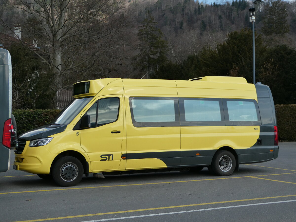 (246'379) - STI Thun - Nr. 5/BE 816'005 - Mercedes am 23. Februar 2023 bei der Schifflndte Thun