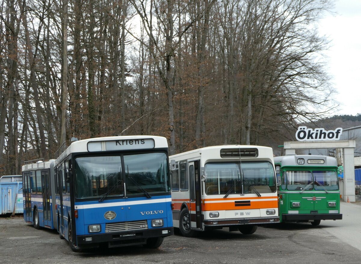 (246'677) - Krauer, Kehrsatz - Volvo/R&J (ex VBL Luzern Nr. 111) am 26. Februar 2023 in Oberburg, Ziegelgut